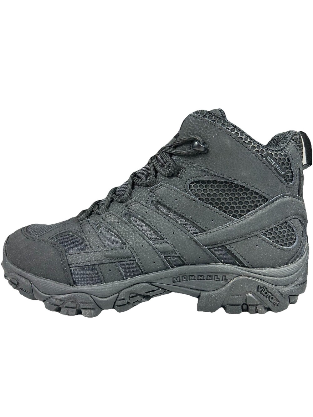 Merrell Men's Moab 2 Mid Tactical Waterproof Boots Size 8 Black EH DE New In Box